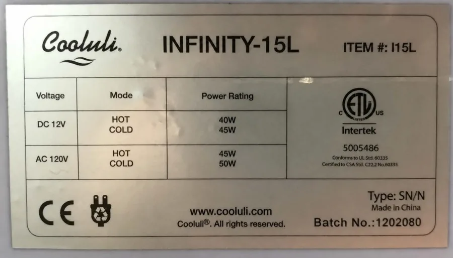 Cooluli 10-Liter and 15-Liter Minifridges