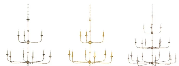 Currey & Company Nottaway Chandeliers