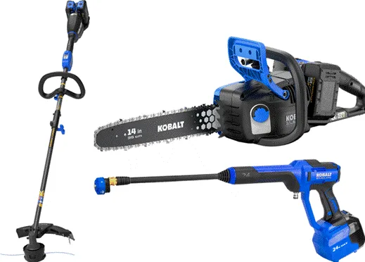 Greenworks Tools 24V and 48V Kobalt Yard Power Tools with USB-C Batteries