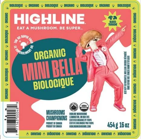 Organic Mini Bella Mushrooms Sliced