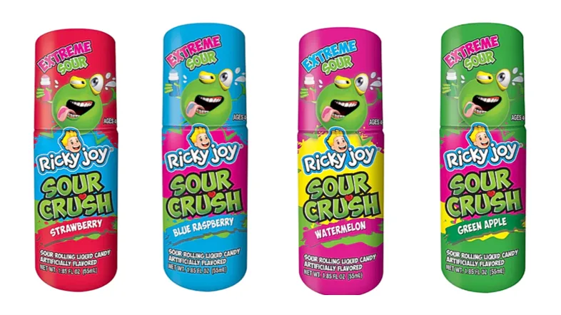 Ricky Joy More Than 2.3 Million Sour Crush Candy Bottles