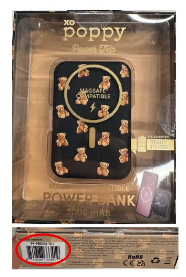 Truststone Group XO Poppy Power Trip Magnetic Wireless Power Banks